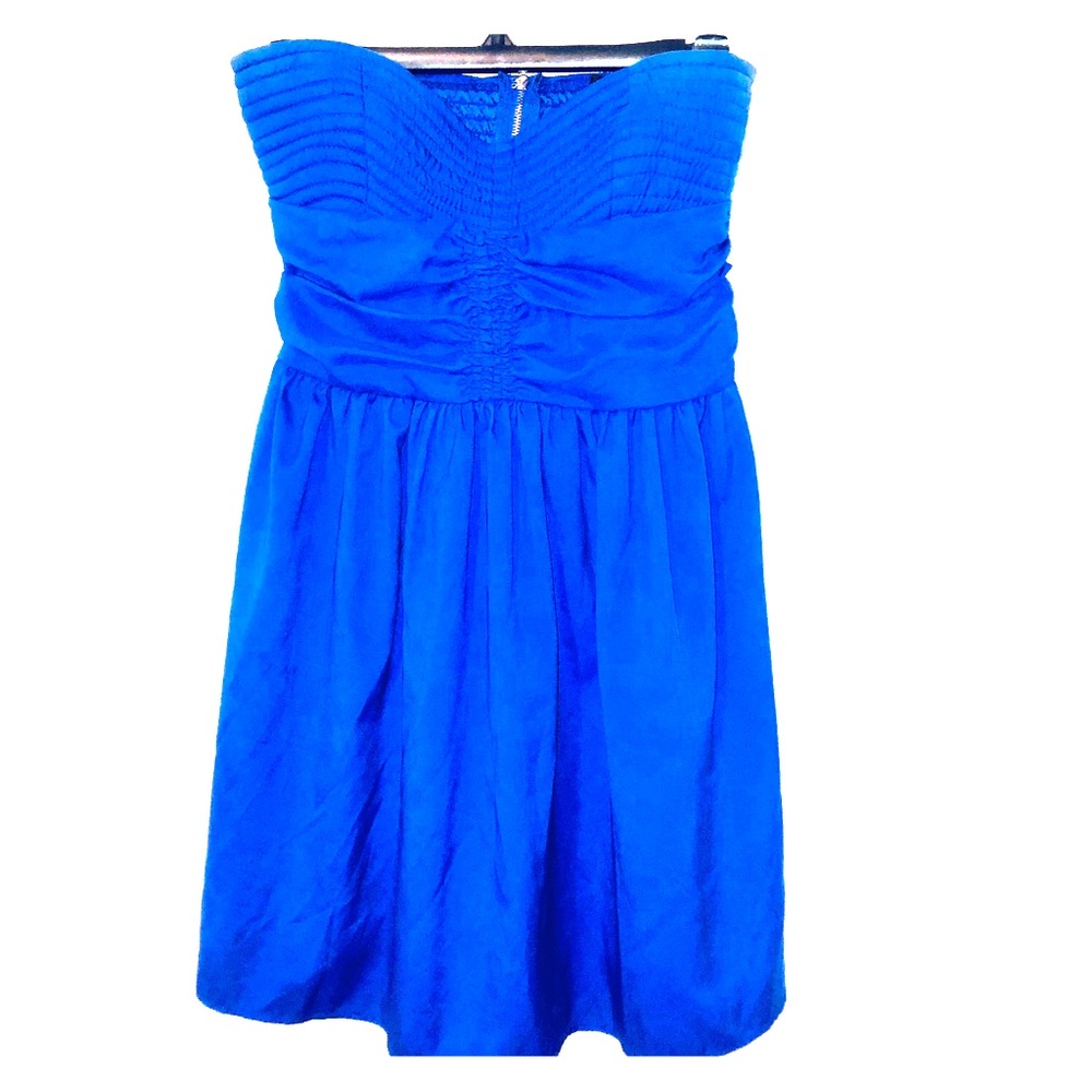 Blue Strapless Dress